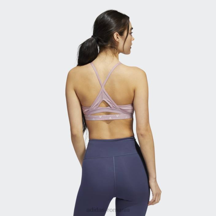 Adidas sutien de sustinere usoara de antrenament aeroreact mov femei mov 2JBN3055