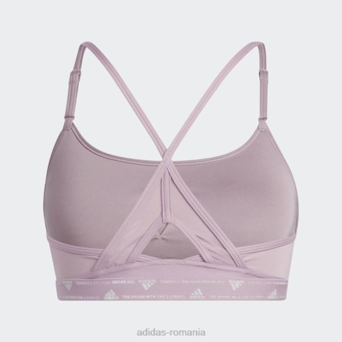 Adidas sutien de sustinere usoara de antrenament aeroreact mov femei mov 2JBN3055