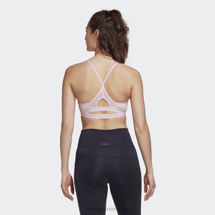 Adidas sutien de sustinere usoara de antrenament aeroreact roz femei roz 2JBN3721