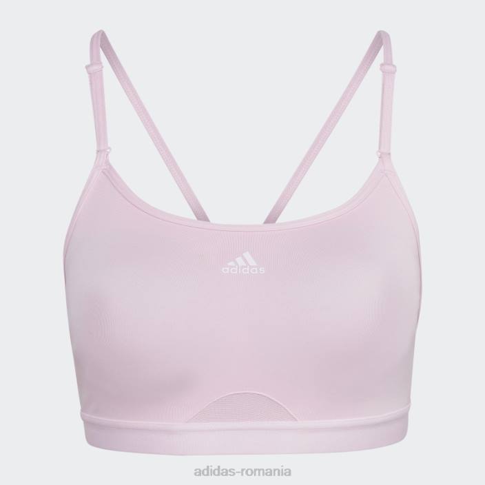 Adidas sutien de sustinere usoara de antrenament aeroreact roz femei roz 2JBN3721