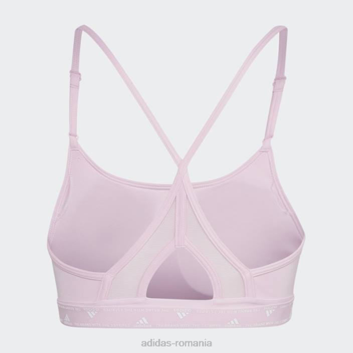 Adidas sutien de sustinere usoara de antrenament aeroreact roz femei roz 2JBN3721
