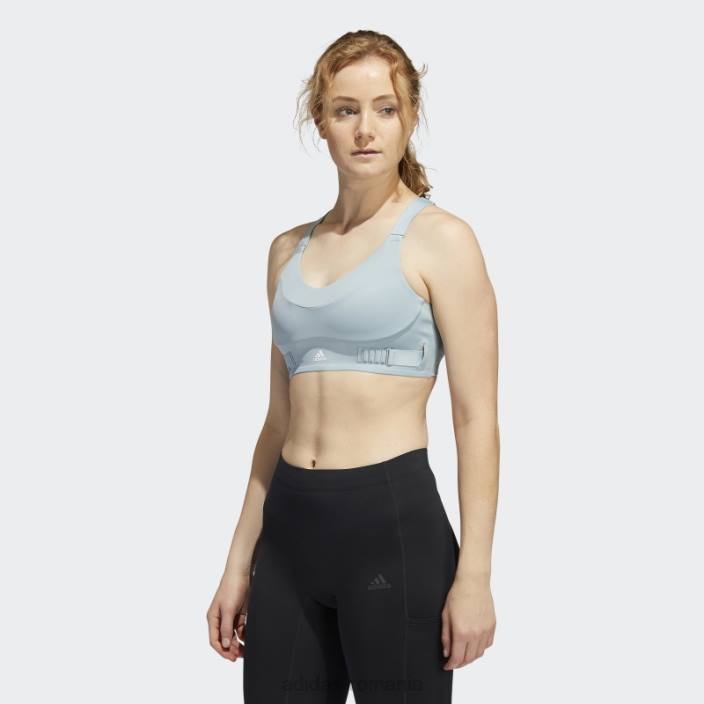 Adidas sutien gri fastimpact luxe run cu susținere înaltă femei gri 2JBN2962