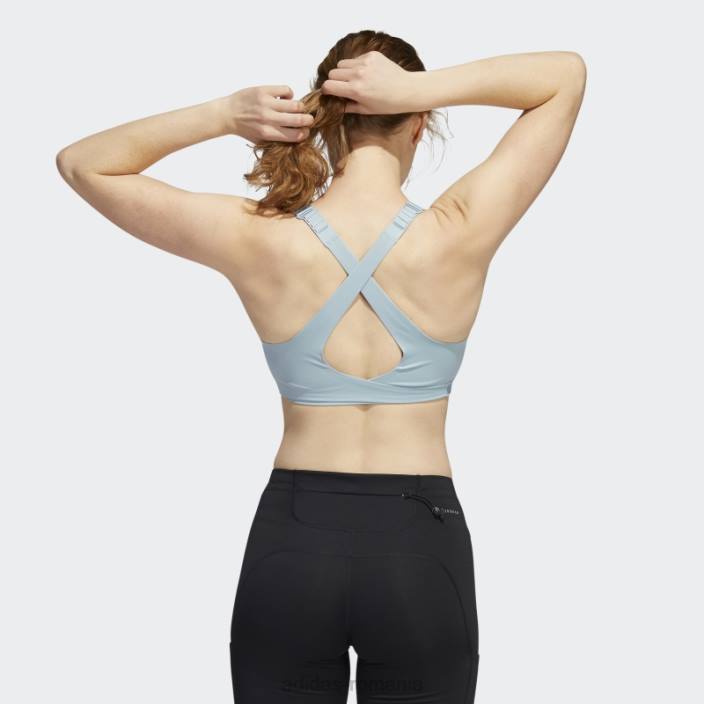 Adidas sutien gri fastimpact luxe run cu susținere înaltă femei gri 2JBN2962