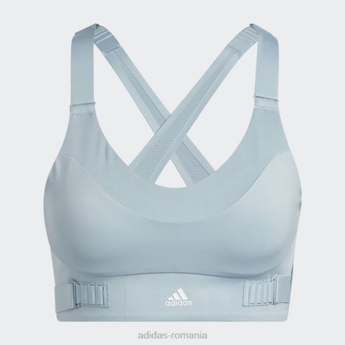 Adidas sutien gri fastimpact luxe run cu susținere înaltă femei gri 2JBN2962