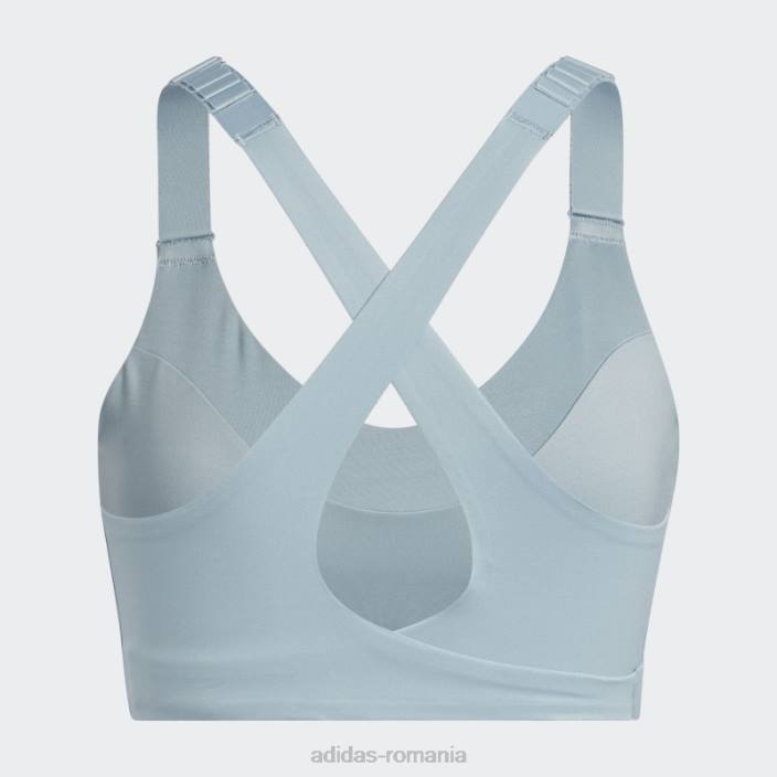 Adidas sutien gri fastimpact luxe run cu susținere înaltă femei gri 2JBN2962