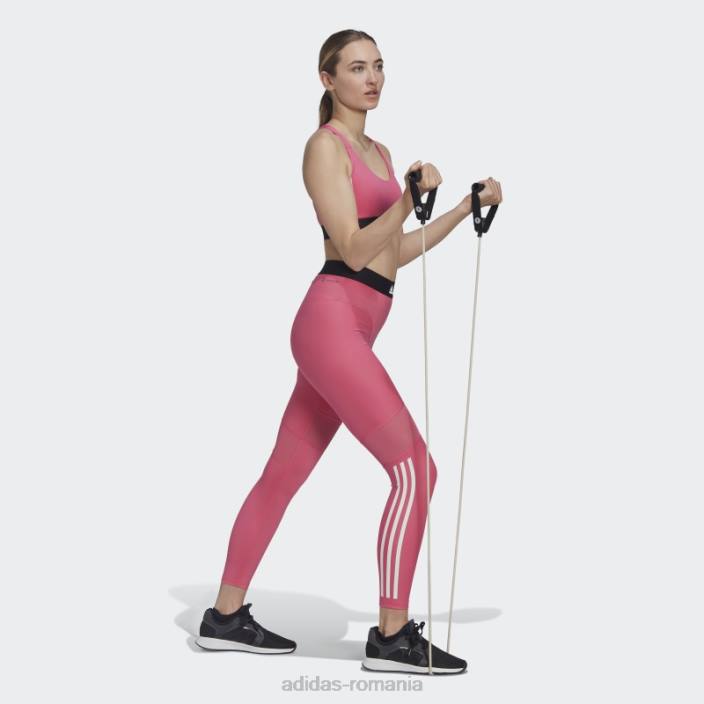 Adidas sutien hyperglam de antrenament cu suport mediu magenta powerreact femei magenta/alb 2JBN10396