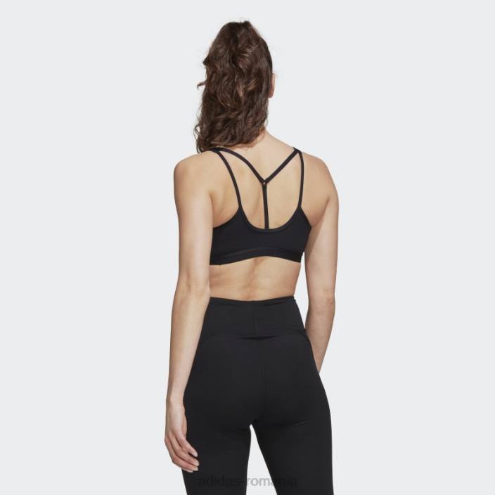 Adidas sutien negru coreessentials cu suport mediu femei negru 2JBN16835