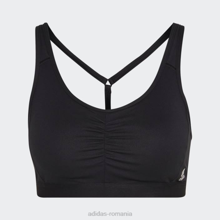 Adidas sutien negru coreessentials cu suport mediu femei negru 2JBN16835
