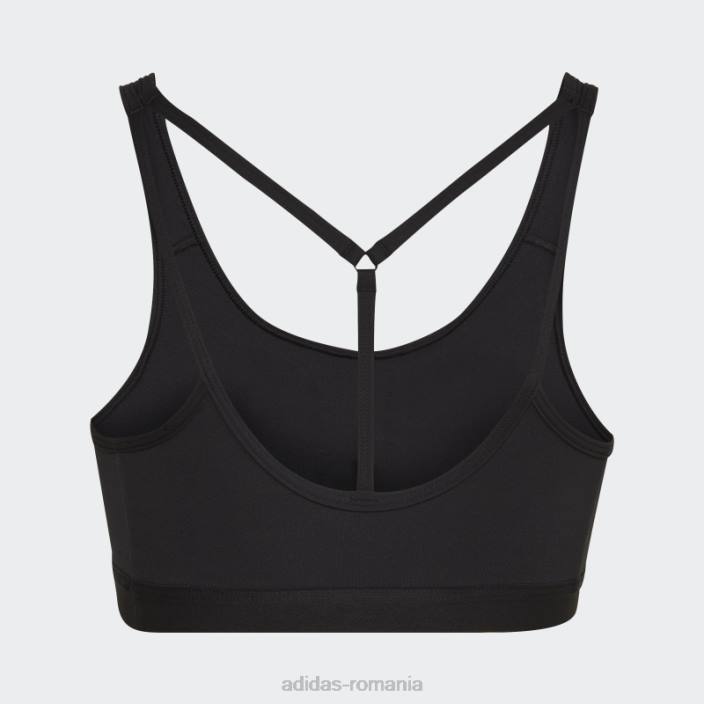 Adidas sutien negru coreessentials cu suport mediu femei negru 2JBN16835