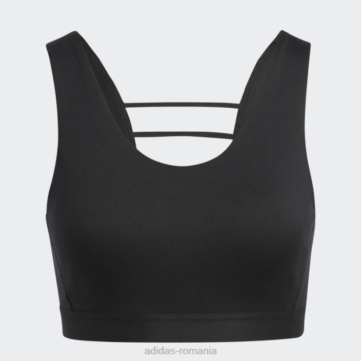 Adidas sutien negru coreflow luxe cu suport mediu adidas femei negru 2JBN3225