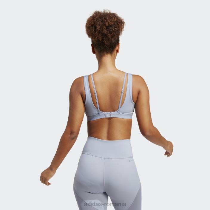Adidas sutien powerimpact luxe cu suport mediu argintiu violet adidas femei argintiu violet/albastru met 2JBN17010