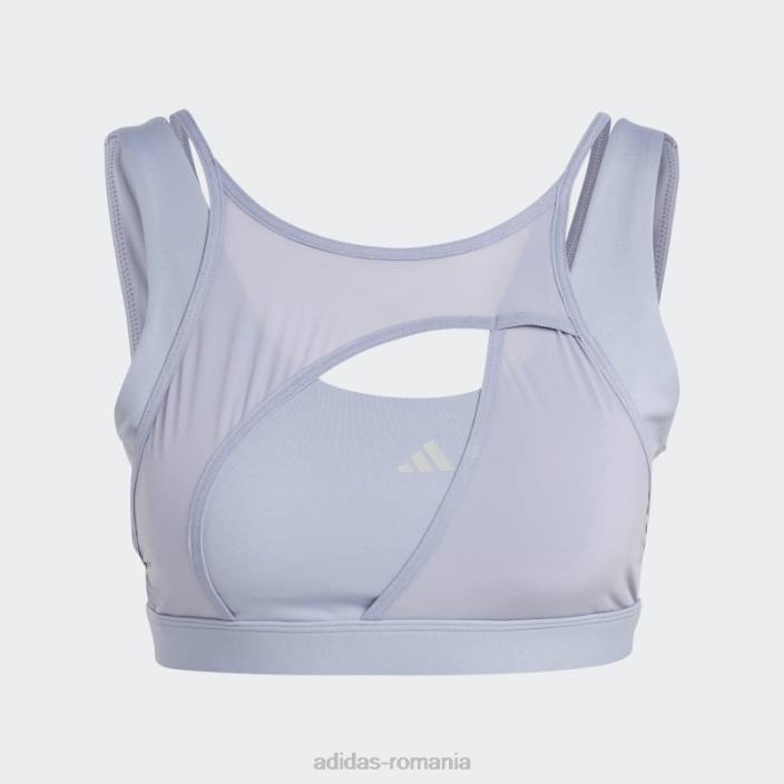 Adidas sutien powerimpact luxe cu suport mediu argintiu violet adidas femei argintiu violet/albastru met 2JBN17010