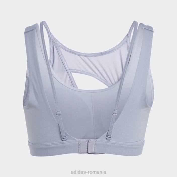 Adidas sutien powerimpact luxe cu suport mediu argintiu violet adidas femei argintiu violet/albastru met 2JBN17010