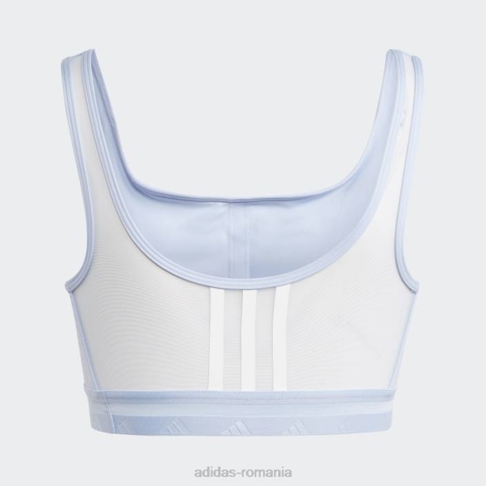 Adidas sutien techfit cu susținere luminoasă pentru antrenament aeroreact albastru femei zori albastre 2JBN9437