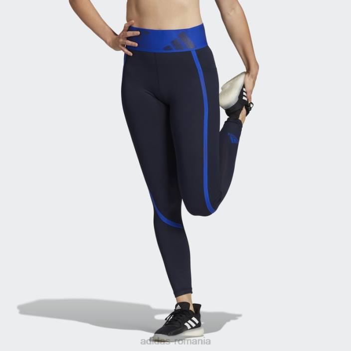 Adidas techfit colanti lungi cerneala femei cerneală 2JBN3211