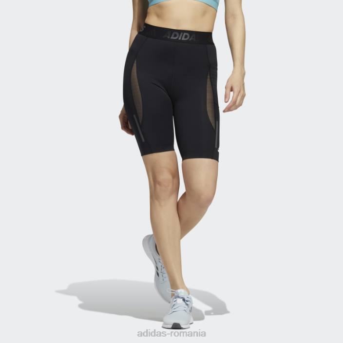 Adidas techfit heat.rdy colanti scurti negri femei negru 2JBN3170