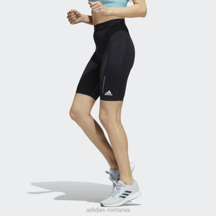 Adidas techfit heat.rdy colanti scurti negri femei negru 2JBN3170