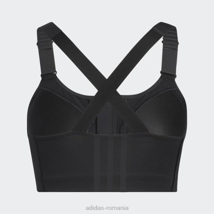 Adidas tlrd impact luxe training sutien cu fermoar de înaltă susținere negru femei alb negru 2JBN17017