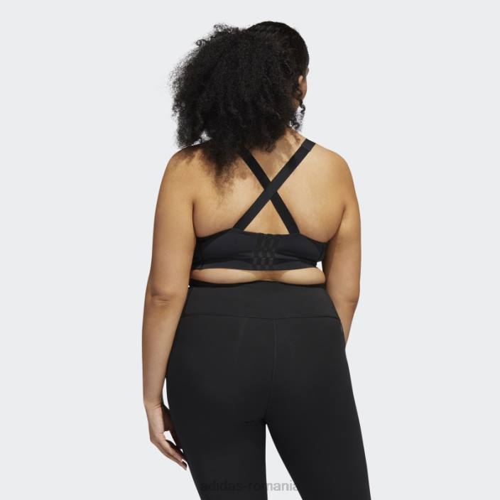 Adidas tlrd impact luxe training sutien negru cu sustinere mare (plus marime) fierbinte femei alb negru 2JBN2240