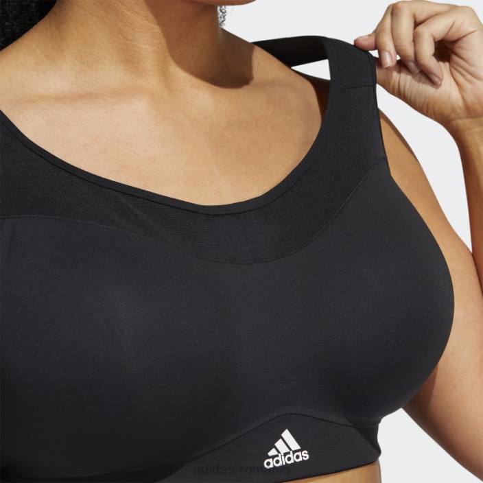 Adidas tlrd impact training sutien cu sustinere mare (plus size) negru femei alb negru 2JBN16496
