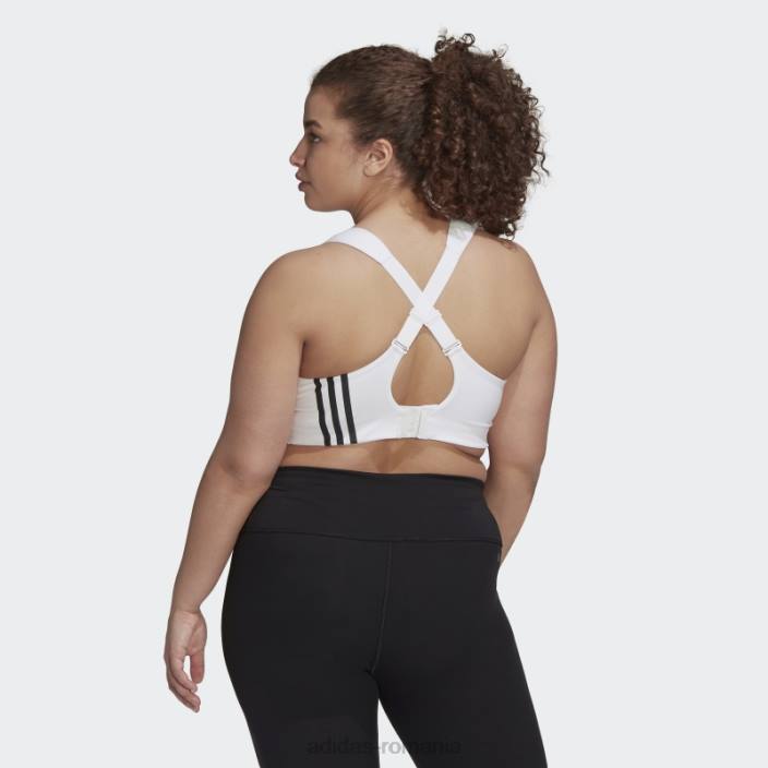 Adidas tlrd impact training sutien de sustinere mare (plus size) alb fierbinte femei alb negru 2JBN3240