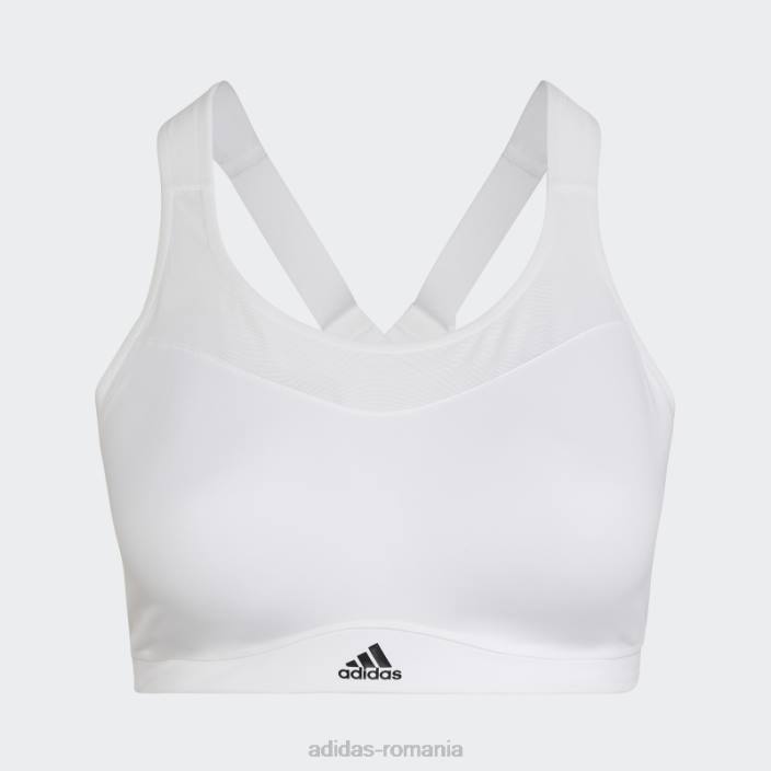 Adidas tlrd impact training sutien de sustinere mare (plus size) alb fierbinte femei alb negru 2JBN3240