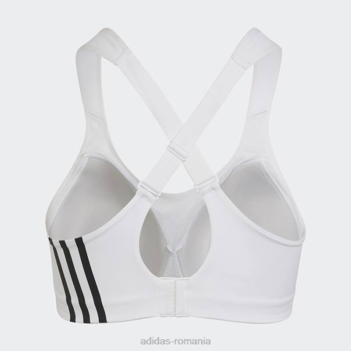 Adidas tlrd impact training sutien de sustinere mare (plus size) alb fierbinte femei alb negru 2JBN3240