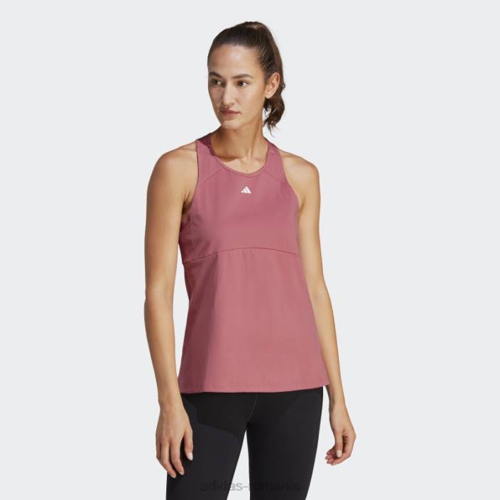 Adidas top adidas studio roz femei roz/alb 2JBN9687