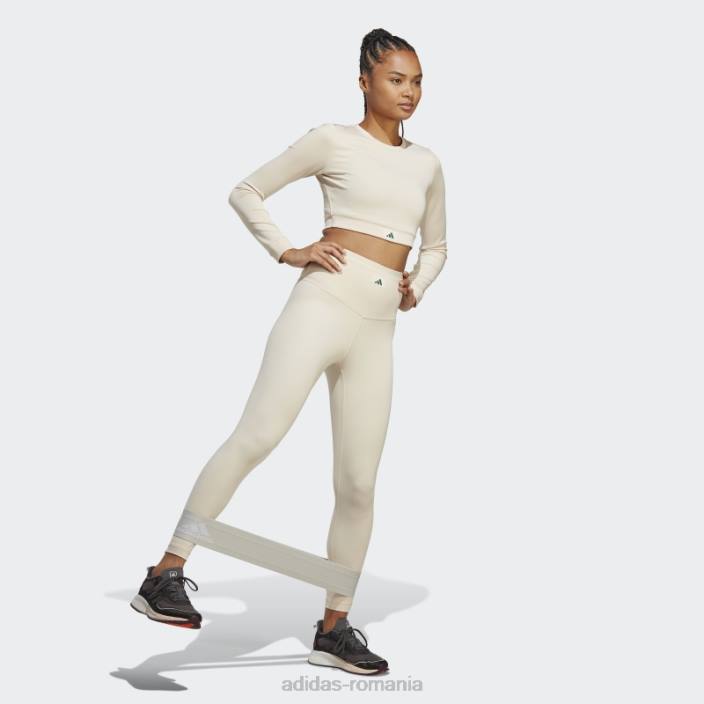 Adidas top crop top cu mânecă lungă de club sportiv de in adidas femei lenjerie 2JBN17187