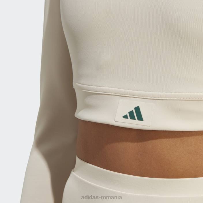 Adidas top crop top cu mânecă lungă de club sportiv de in adidas femei lenjerie 2JBN17187