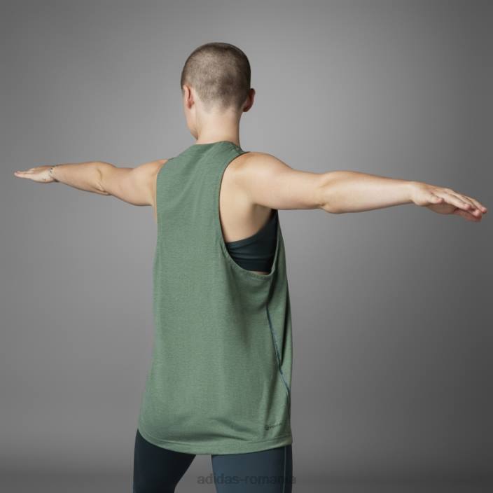 Adidas top de yoga cu echilibru autentic de oxid verde femei oxid verde 2JBN10397