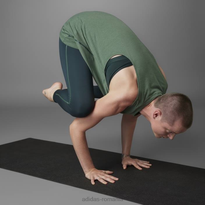 Adidas top de yoga cu echilibru autentic de oxid verde femei oxid verde 2JBN10397