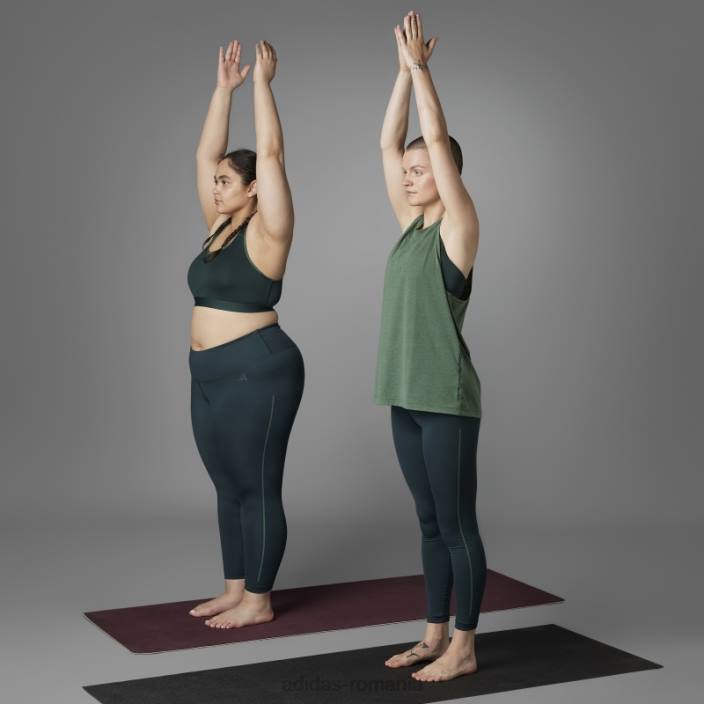 Adidas top de yoga cu echilibru autentic de oxid verde femei oxid verde 2JBN10397