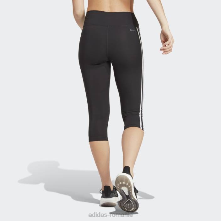 Adidas train essentials 3 dungi cu talie înaltă 3/4 jambiere negru adidas femei negru 2JBN9834