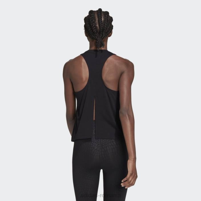 Adidas tren icons 3 bar logo tank top negru femei negru 2JBN8959