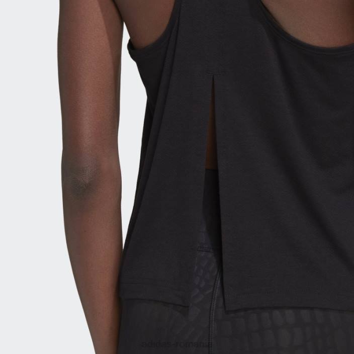 Adidas tren icons 3 bar logo tank top negru femei negru 2JBN8959