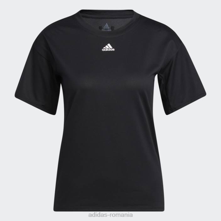 Adidas tricou aeroready cu 3 dungi negru adidas femei negru 2JBN3708
