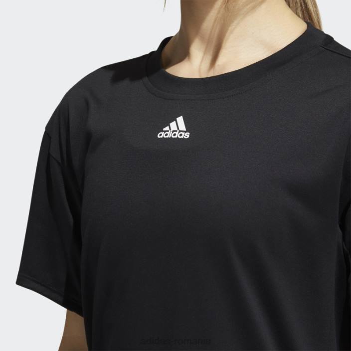 Adidas tricou aeroready cu 3 dungi negru adidas femei negru 2JBN3708