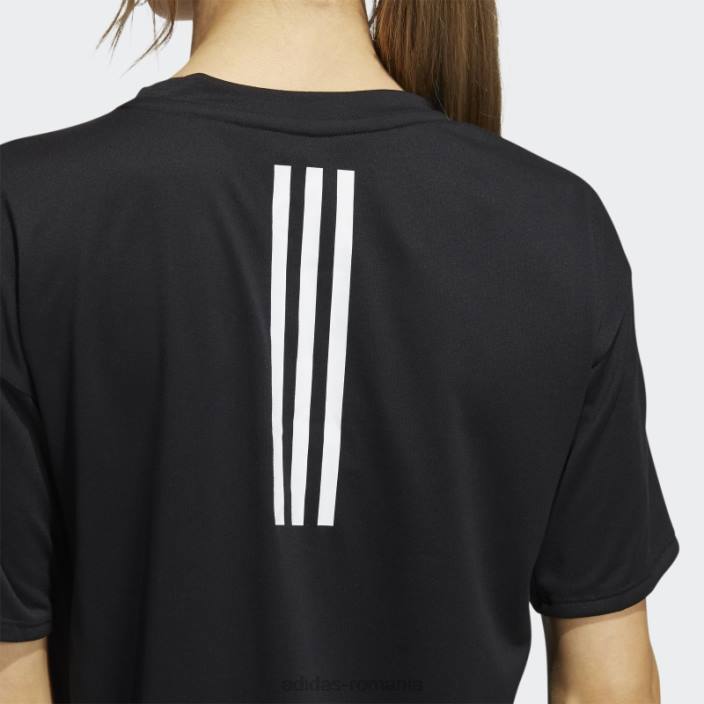 Adidas tricou aeroready cu 3 dungi negru adidas femei negru 2JBN3708