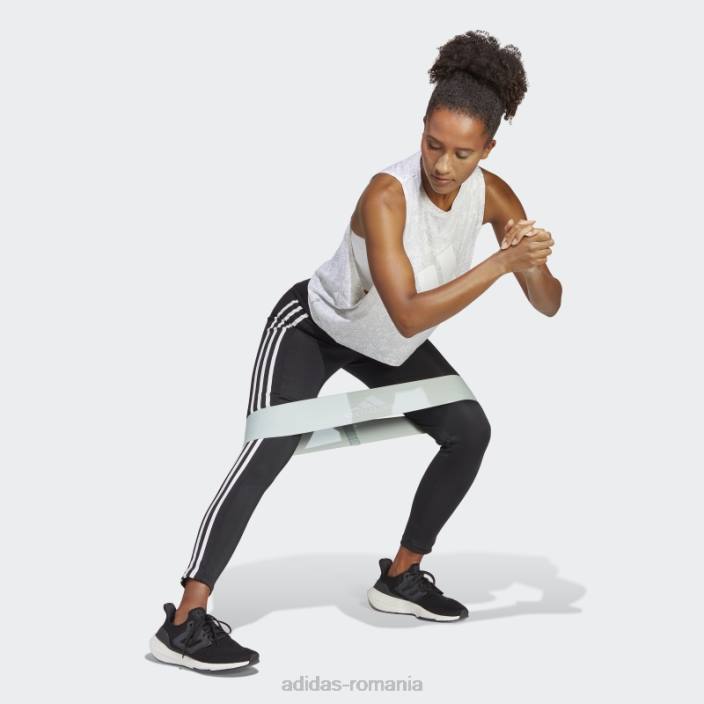 Adidas tricou cu imprimeu peste tot cu icoane de tren alb femei alb/gri 2JBN16600