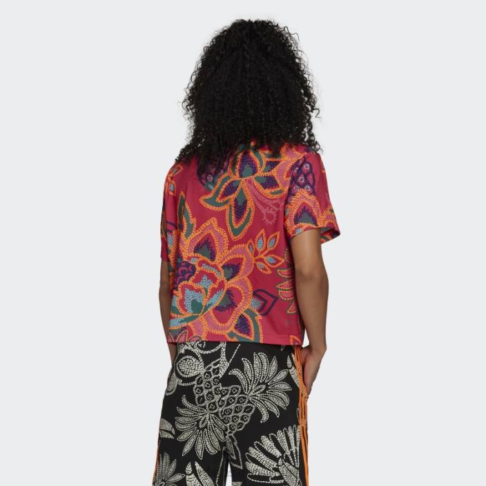 Adidas tricou grafic farm rio berry femei fructe de pădure/aplicație portocalie 2JBN10507