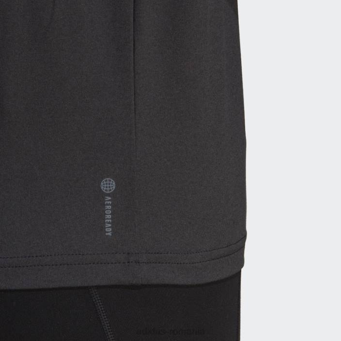 Adidas tricou negru aeroready train essentials cu 3 dungi femei alb negru 2JBN8945