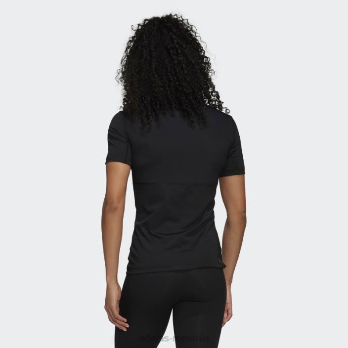 Adidas tricou negru de antrenament techfit adidas femei alb negru 2JBN16413