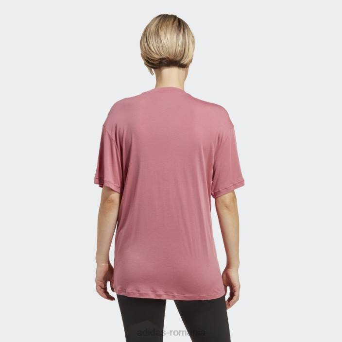 Adidas tricou roz pentru alăptare aeroready train essentials (maternitate) adidas femei roz/alb 2JBN9645