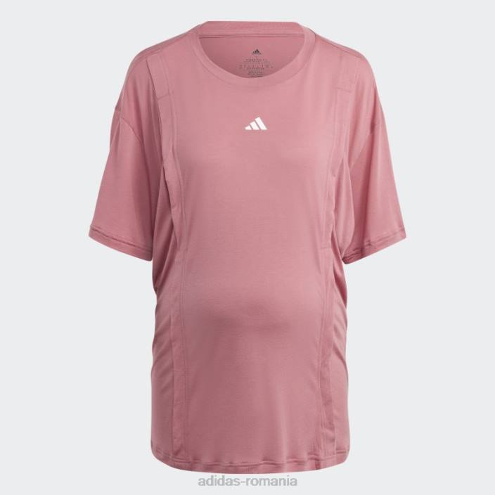 Adidas tricou roz pentru alăptare aeroready train essentials (maternitate) adidas femei roz/alb 2JBN9645