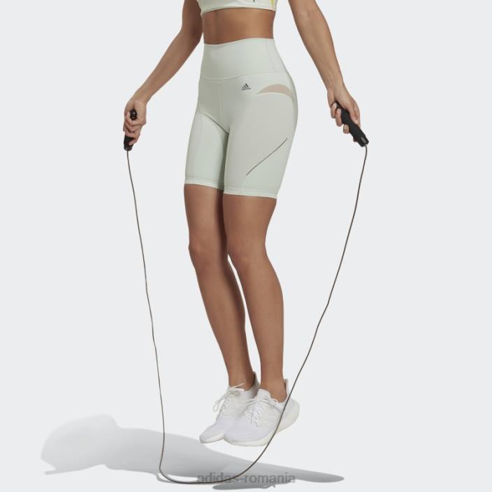 Adidas verde croit hiit 45 secunde antrenament leggings scurte moda femei verde 2JBN10707