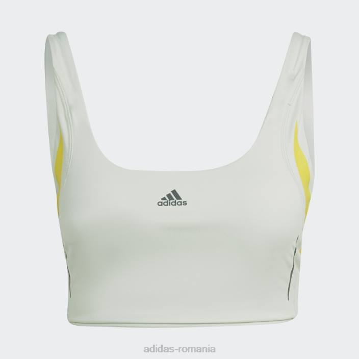 Adidas verde powerimpact luxe antrenament sutien mediu hiit adidas femei verde galben 2JBN17565