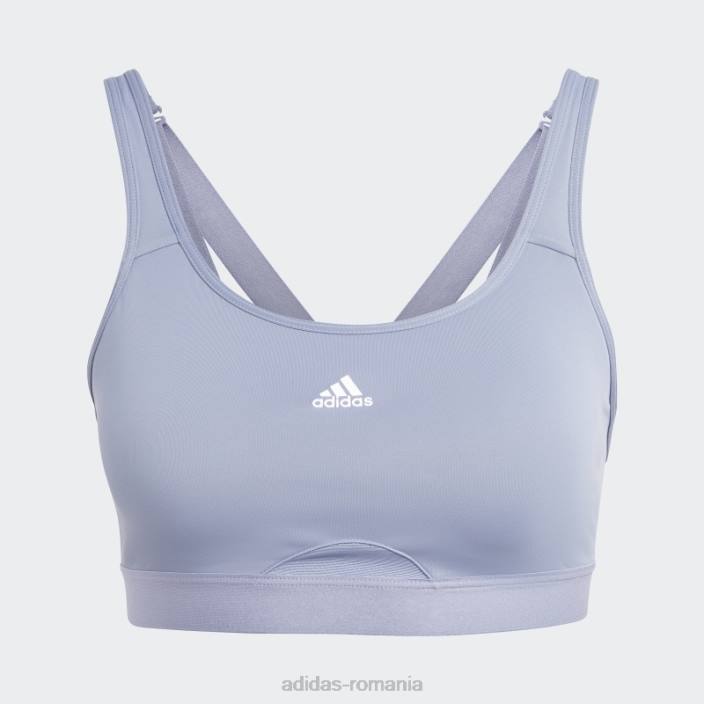 Adidas violet argintiu tlrd muta antrenament sutien de sustinere inalta fierbinte femei violet argintiu 2JBN16490