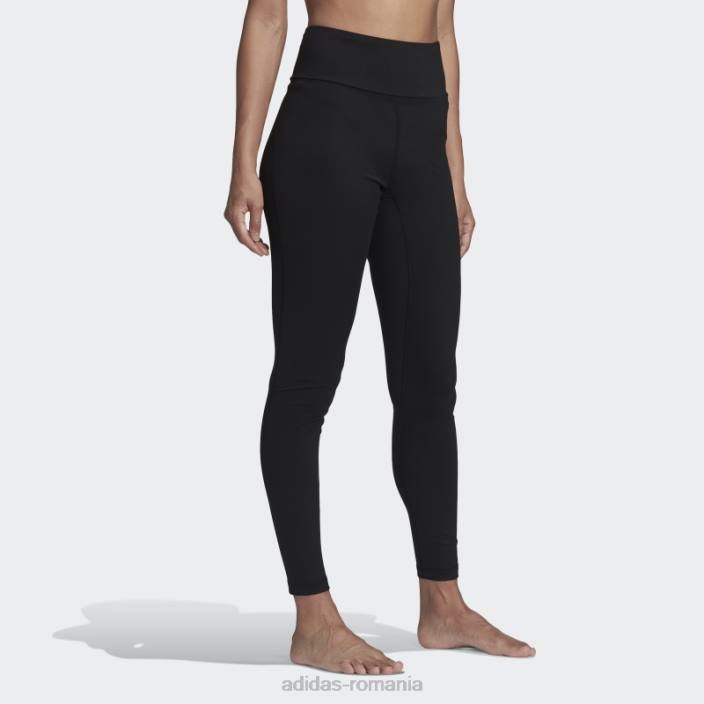 Adidas yoga essentials jambiere cu talie înaltă adidas negru femei negru 2JBN9996