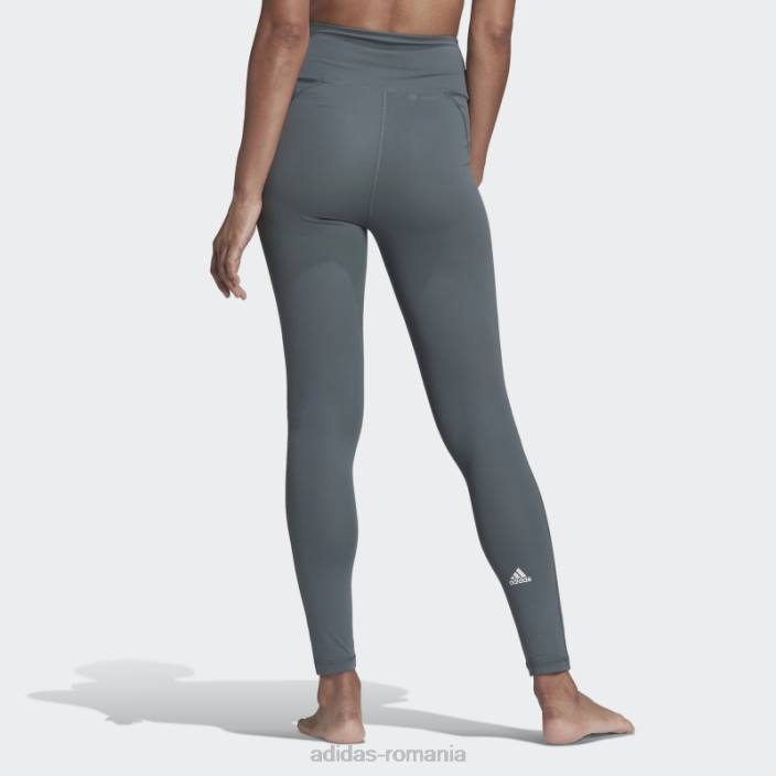 Adidas yoga essentials jambiere cu talie înaltă oxid albastru femei oxid albastru 2JBN17546